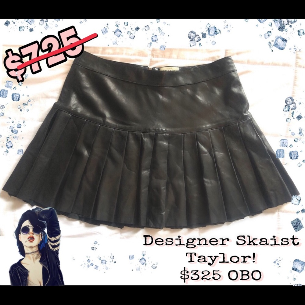 🔥SKAIST TAYLOR🔥100% Lamb Leather Skirt